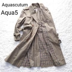 アクアスキュータム トレンチコート Aqua5 イギリス製 玉虫色 - メルカリ