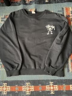 90s USA製 白タグ stussy シャドーマン スウェット 希少 激レアのサムネイル