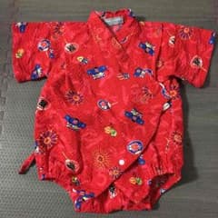 値下げしました 新品に近いかわいい赤ちゃん甚平のサムネイル