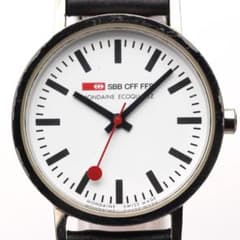 MONDAINE モンディーン スイス鉄道公式 メンズ 腕時計 白文字盤 廃盤 MONDAINE モンディーン スイス鉄道公式 メンズ 腕時計 白文字盤 廃盤