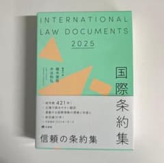 国際条約集 2025のサムネイル