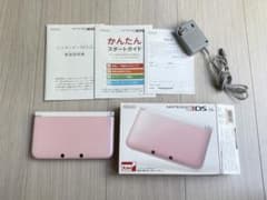 任天堂 Nintendo 3DS LL ピンク×ホワイト 本体 箱 充電器付きのサムネイル