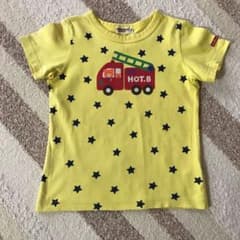 ミキハウス Tシャツ 110 消防車 ✳︎ ホットビスケッツのサムネイル