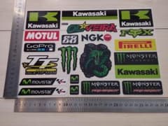 モンスターエナジー ステッカー 1シート　防水 バイク ヘルメットのサムネイル