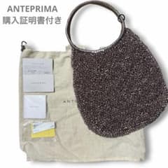 アンテプリマ　ワイヤーバッグ　ラージサイズ　購入証明書付き2020購入　美品 極美品】アンテプリマ ワイヤーバッグ ピンクゴールド 保存袋、証明
