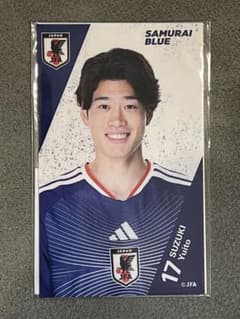 鈴木唯人 モバガチャ サッカー日本代表 カプセル2026 第2弾 ステッカーのサムネイル