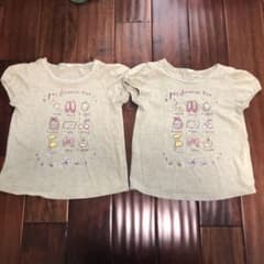 Tシャツ  双子セット　サイズ120 記名ありのサムネイル