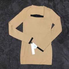 スコットクラブタートルニットキャメル新品のサムネイル