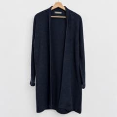 nano universe ロングカーディガン 日本製 ネイビー S メンズ