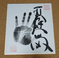 相撲 琴奨菊 手形 大関 サイン 色紙 落款あり - メルカリ