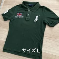 ラルフローレン L ポロシャツ ビッグポニー GREAT BRITAIN 国旗 - メルカリ