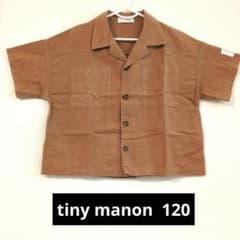 【tiny manon】リネン混 半袖シャツ120のサムネイル