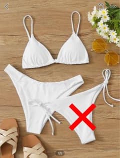 最終値下げ！美品！　ホワイビキニ　セパレート　水着のサムネイル
