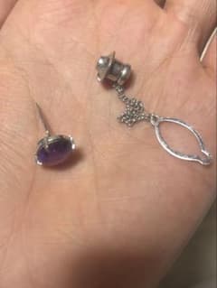 紫水晶（アメジスト）ネクタイピン　タイタックのサムネイル
