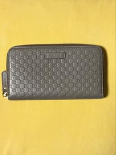 新品同様グッチ　GUCCI 財布　長財布　マイクロGG ラウンドファスナーのサムネイル