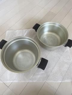 しばのキッチン　IH対応ゴールド両手鍋 2個セット！のサムネイル