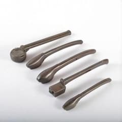 時代提げ物　書道具　古銅　銀象嵌　矢立　5点まとめて　V　R5682 m81616585364_1.jpg?1680841839