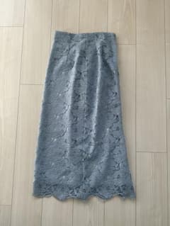 ブルー レース タイトスカート オフィス用 美品 元値8000円ほどのサムネイル