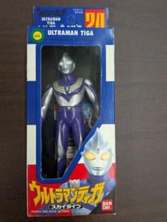 【当時物・箱付き】ウルトラマンティガ スカイタイプ ソフビ 1996年 バンダイのサムネイル
