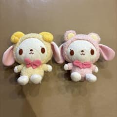 シュガーバニーズしろうさ ぬいぐるみ 着ぐるみピンク&イエロー - メルカリ