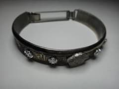 Versace silver Medusa bracelet for men