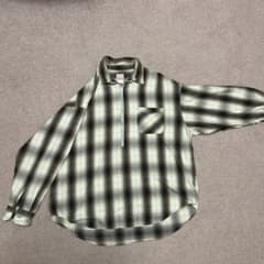 HINSON Quality Garments ハーフジップ ネルシャツ Mのサムネイル