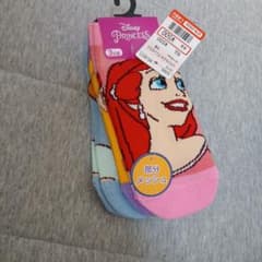 Disney Princess 키즈 양말 3족조 15-20cm