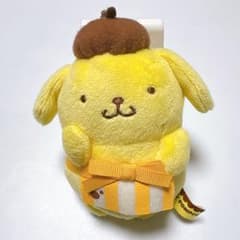 ポムポムプリン　ポムポムプリンカフェ　ぬいぐるみ　マスコット ポムポムプリン ポムポムプリンカフェ ぬいぐるみ - メルカリ