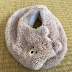くまさんモチーフ ボアマフラー キッズのサムネイル