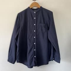 SUN VALLEY バンドカラーシャツブラウス