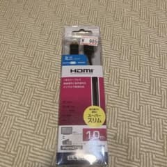 ELECOM HDMIケーブル DH-HD14SSM10BK 1.0mのサムネイル
