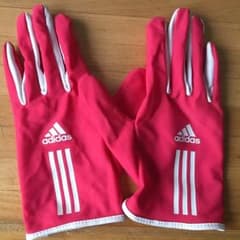 値下げしました！アディダス Adidas 手袋 ランニング ピンクのサムネイル