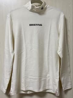 BRIEFING GOLF ブリーフィングゴルフ モックネックカットソー 白 M