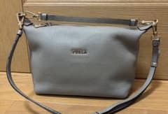 FURLA フルラ 2wayショルダーバッグ レザー ライトグレー系 ソフィー 
