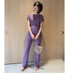 snidelリブニットセットアップ 完売 パープルのサムネイル
