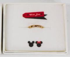 ディズニー ミッキー＆ミニー 指輪 金色 内径15.5mm 箱付のサムネイル