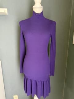 ZARA ニットワンピース パープルのサムネイル