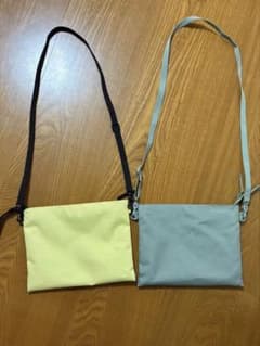 無印良品　サコッシュ 2点セット（イエロー/グリーン）のサムネイル