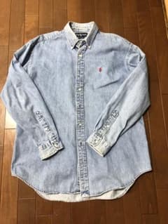 RALPHLAUREN シャツ ダンガリー L アメカジ　古着のサムネイル