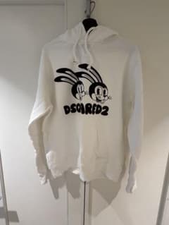 DSQUARED2 ホワイト フード付きパーカーのサムネイル