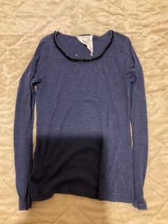 CEPO ネイビー ビーズ付き 長袖Tシャツ サイズMのサムネイル