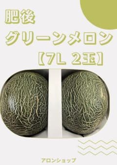 ★ ジューシー大玉『肥後グリーンメロン』7L (2玉入り）メロン 果物 送料無料のサムネイル