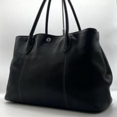 ユナイテッドアローズ トートバッグ ビジネス シボ革 ネイビー A4