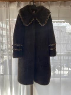 SHRIMPS 毛皮コート サイズ8 ダークブラウン SHRIMPS 毛皮コート サイズ8 ダークブラウン - メルカリ