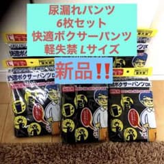【新品】尿漏れパンツ 6枚セット 快適ボクサーパンツ 軽失禁 Lサイズのサムネイル