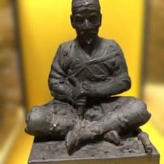 彫刻座像 楠木正成 作家物 武将 武士 武者 置物 希少 - メルカリ