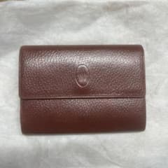 Cartier 三つ折り財布　ボルドーのサムネイル