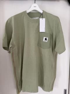新品 グリーン サイドジッパー Tシャツサイズ5sacai - メルカリ