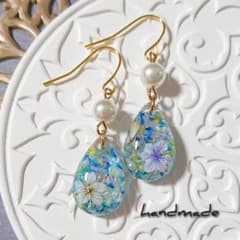 ≪151 ブルー≫レジンピアス 450円 ≪151 ブルー≫レジンピアス 450円 - メルカリ