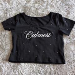 GRL 半袖Tシャツ ブラック ラインストーンロゴのサムネイル